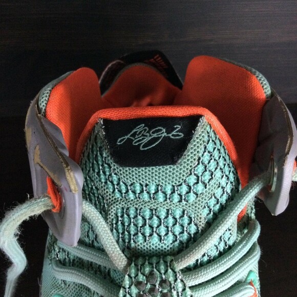 Nike Lebron XII(12) Miami Dolphins Hyper MVP-Mens 7.5-Basketball Shoe 684593-301 main image 5